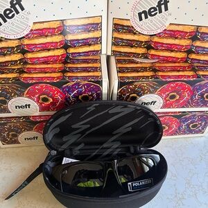 Neff Black Polarized Sunglasses with Case